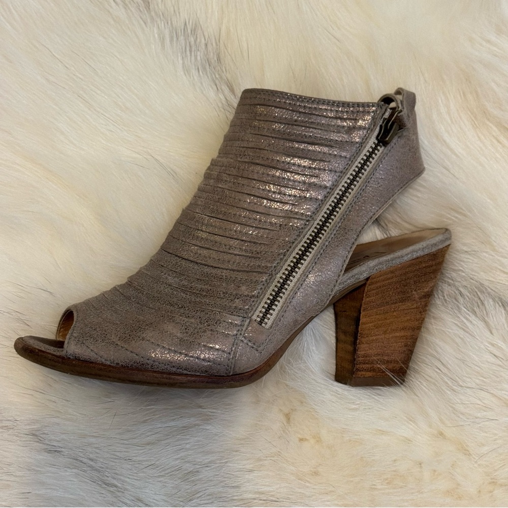 Paul Green Womens Cayanne Leather Peep Toe Sandal Booties Size 6.5 UK 4 - Picture 6 of 13